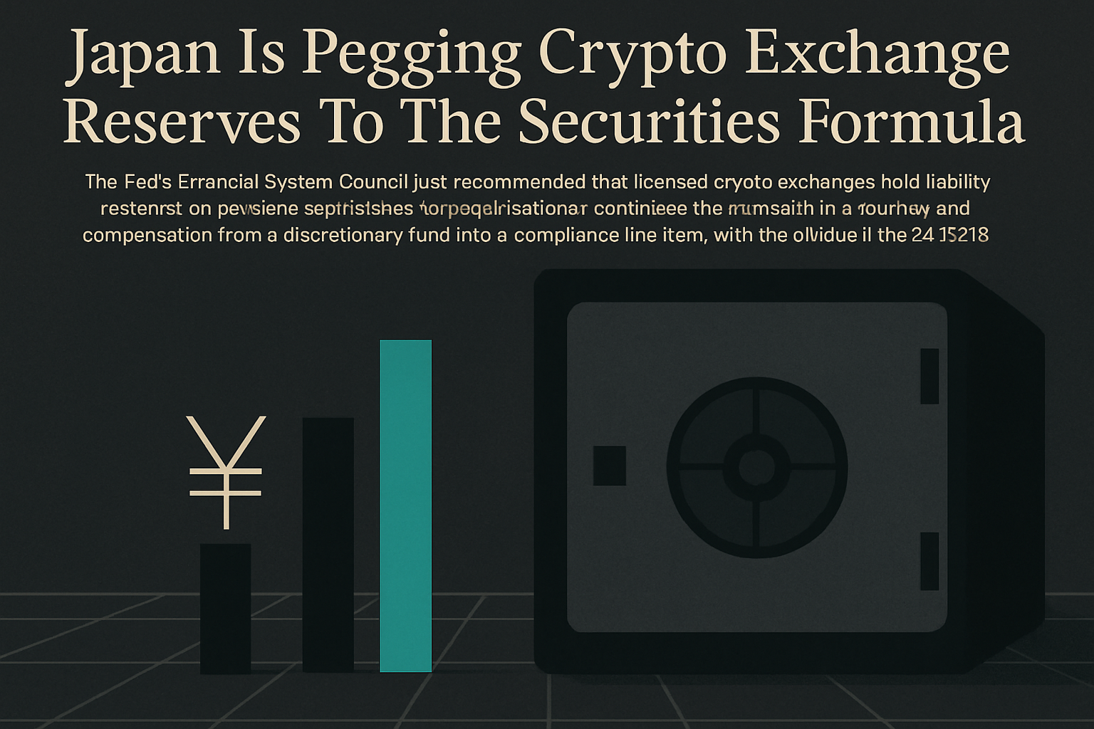 Japan Is Pegging Crypto Exchange Reserves To The Securities Formula