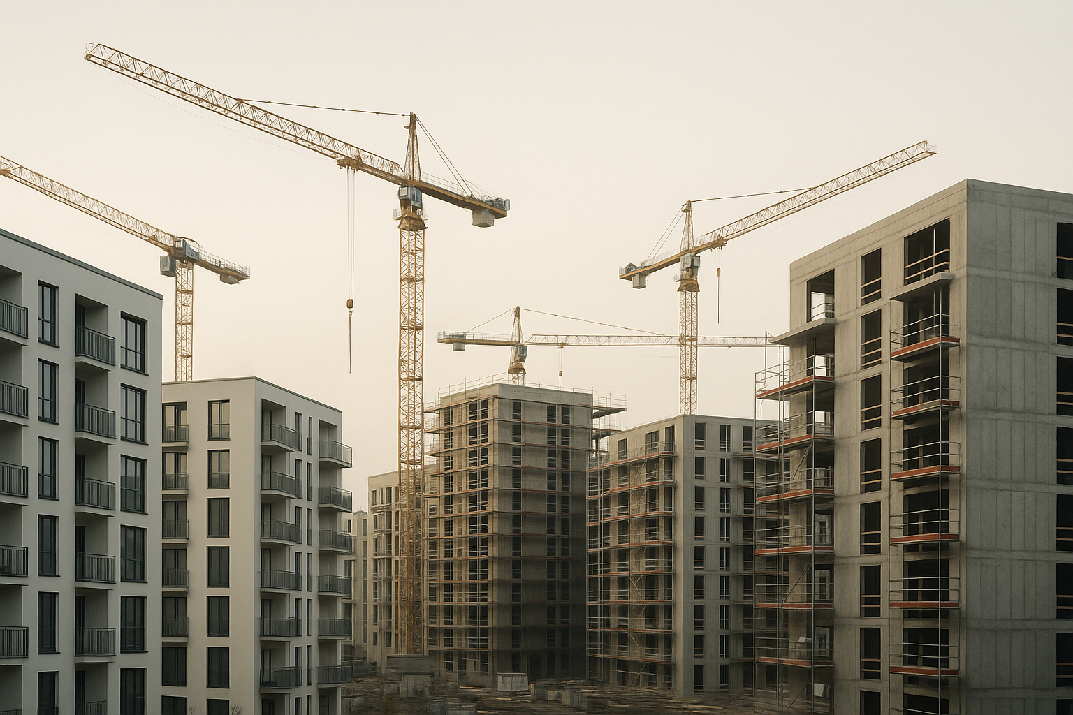 Mehr Baugenehmigungen, und trotzdem zu wenig gebaut