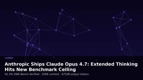 Anthropic Ships Claude Opus 4.7: Extended Thinking Hits New Benchmark Ceiling