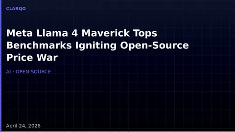 Meta Llama 4 Maverick Tops Benchmarks, Igniting an Open-Source AI Price War