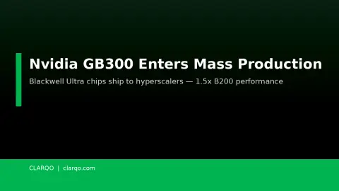Nvidia's GB300 Blackwell Ultra Enters Mass Production, Ships to Hyperscalers